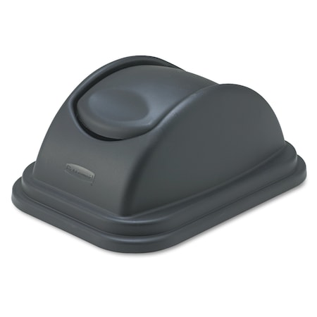 Rubbermaid Commercial Swing Top Lid, Swing-Top Lid Black, Plastic FG306700BLA